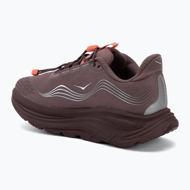 Кросівки для бігу жіночі HOKA Clifton 11 GTX Wide smoky quartz/deep mauve 3