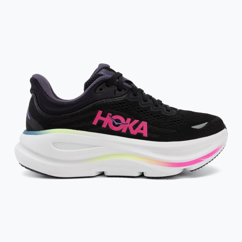 Кросівки для бігу жіночі HOKA Bondi 9 black/neon dragonfruit 2