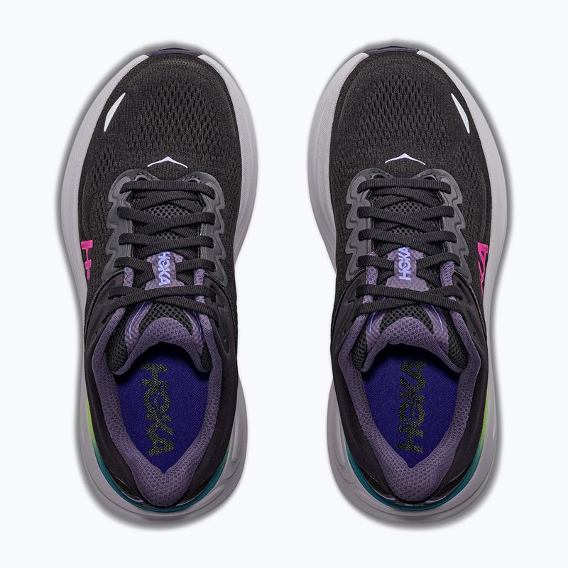 Кросівки для бігу жіночі HOKA Bondi 9 black/neon dragonfruit 5