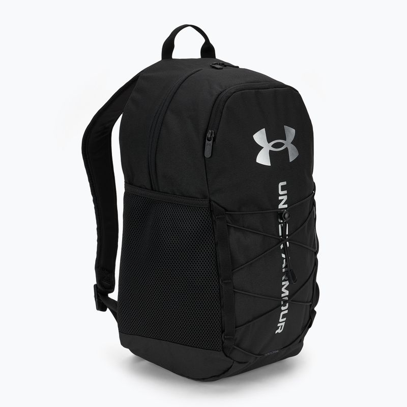 Рюкзак Under Armour Hustle Sport 6.0 26 л чорний/чорний/металік сріблястий 2