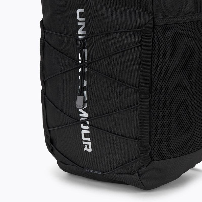 Рюкзак Under Armour Hustle Sport 6.0 26 л чорний/чорний/металік сріблястий 5