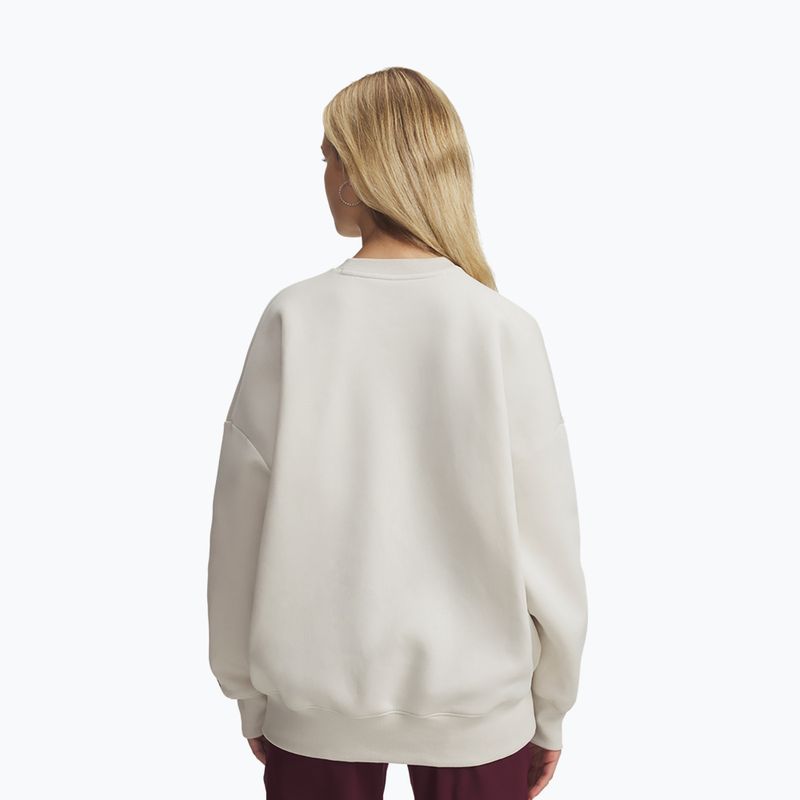 Жіноча флісова толстовка Under Armour Rival Fleece Varsity Crew summit white/black 3