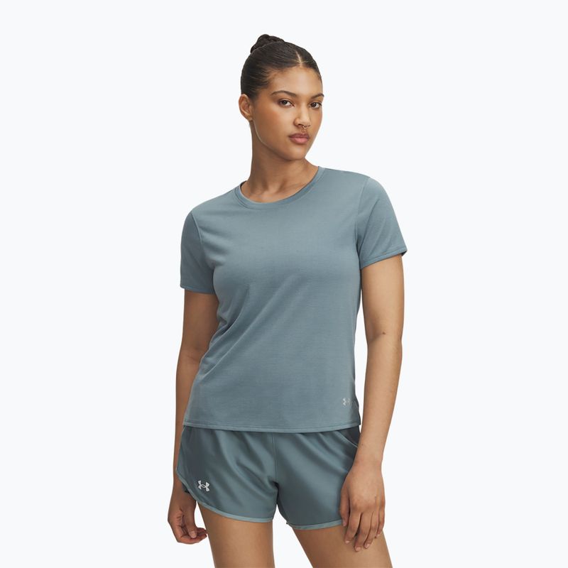 Футболка для бігу жіноча Under Armour Launch jasper blue/reflective