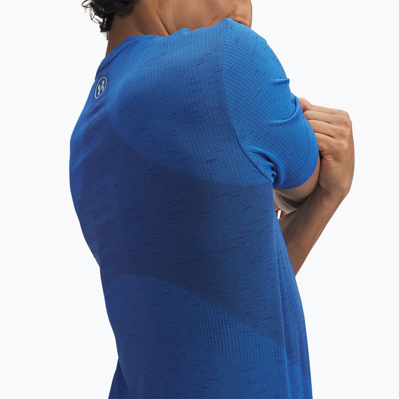 Чоловіча футболка для тренувань Under Armour Vanish Seamless blue atlantis/white 3