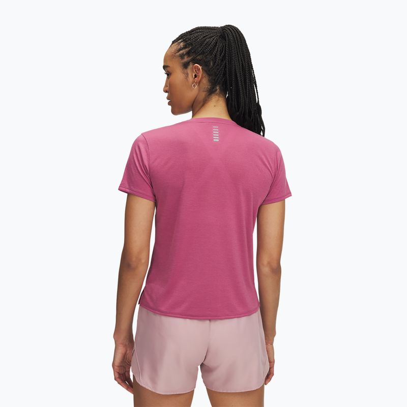 Футболка для бігу жіноча Under Armour Launch fuchsia dusk/reflective 2