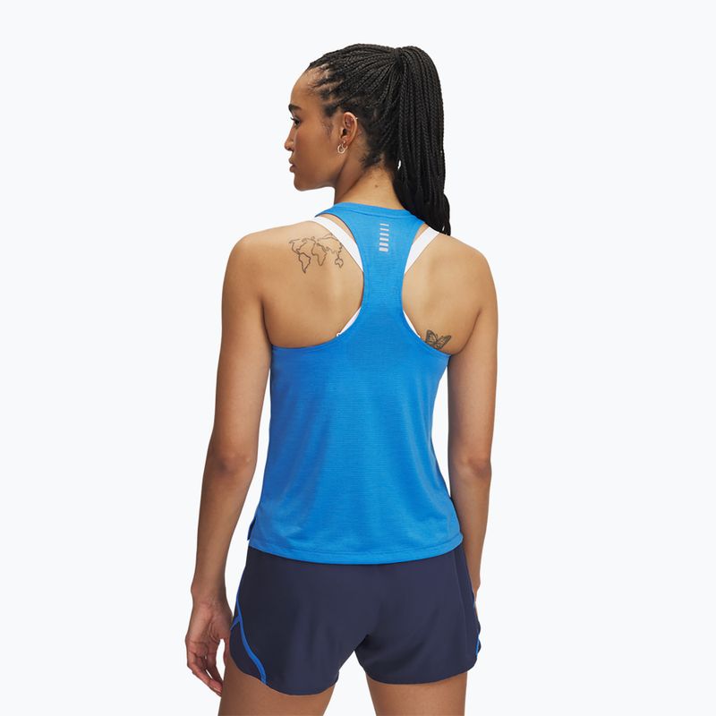 Жіноча бігова майка Under Armour Launch Singlet blue atlantis/reflective 2