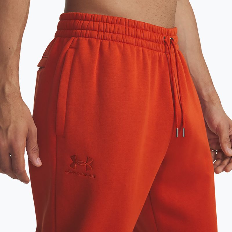 Чоловічі тренувальні штани Under Armour Essential Fleece Joggers surplus orange/surplus orange 4