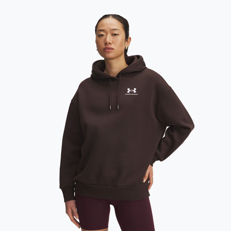 Жіноче худі Under Armour Icon Fleece Hoodie kona brown/white