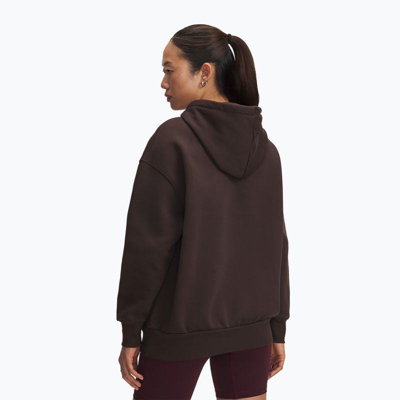 Жіноче худі Under Armour Icon Fleece Hoodie kona brown/white 2