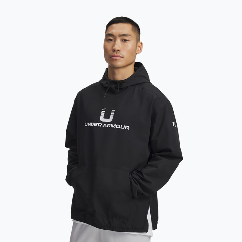 Чоловіча худі Under Armour Unstoppable Woven Hoodie black/white