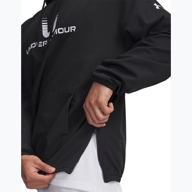Кофта чоловіча Under Armour Unstoppable Woven Hoodie black/white 3