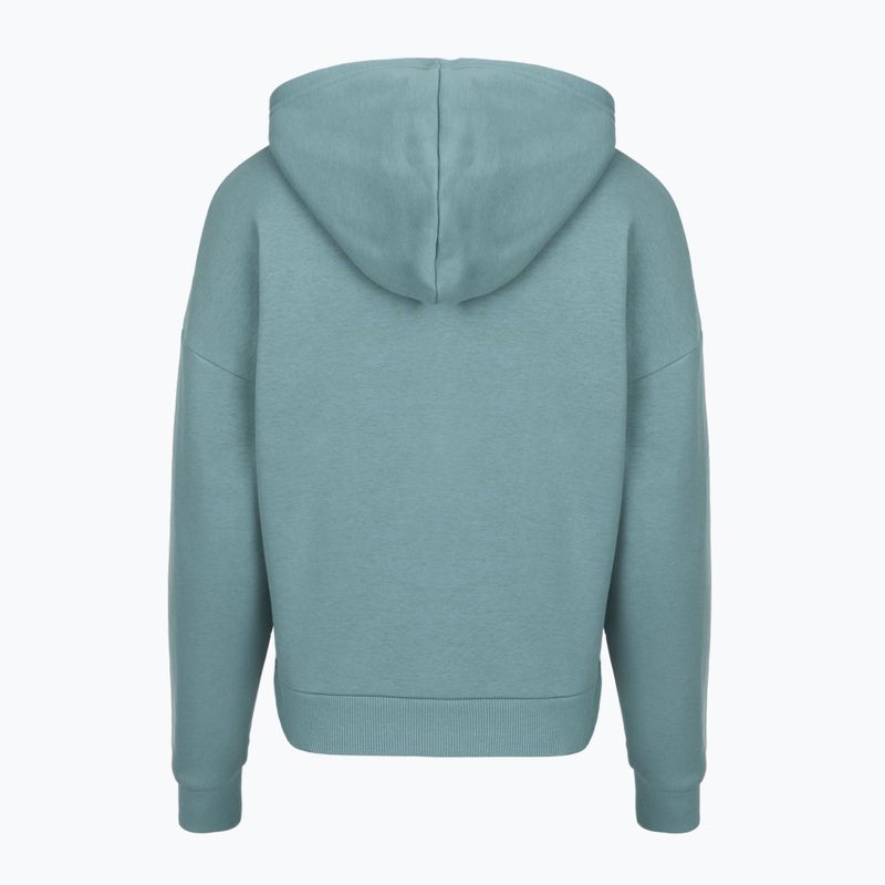 Кофта жіноча Under Armour Rival Fleece Piped HZ Hoodie jasper blue/white 4