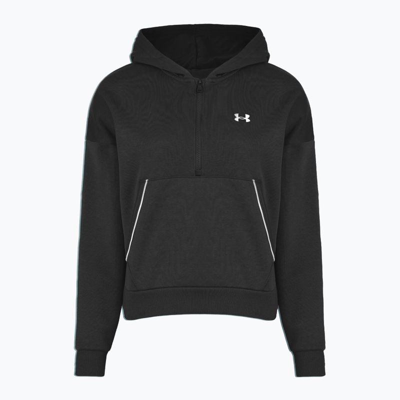 Кофта жіноча Under Armour Rival Fleece Piped HZ Hoodie black/white 3