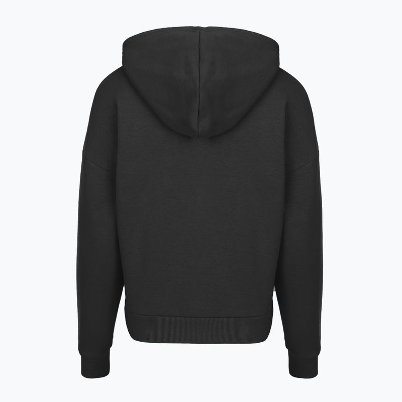Кофта жіноча Under Armour Rival Fleece Piped HZ Hoodie black/white 4