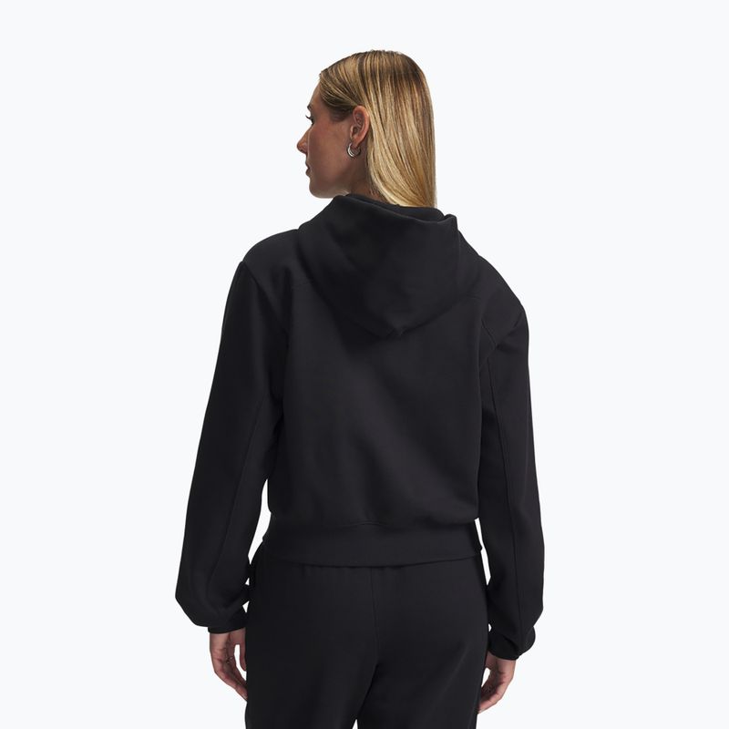 Кофта для тренувань жіноча Under Armour Icon Vida Fleece FZ black/black 2