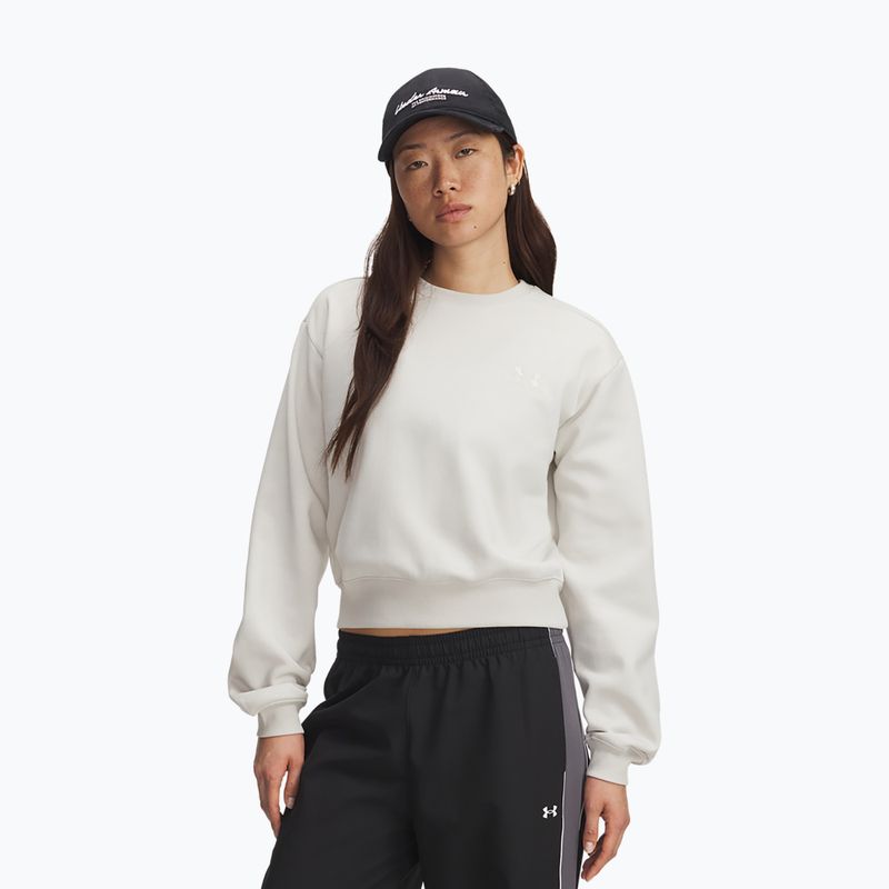 Жіноча тренувальна толстовка Under Armour Icon Vida Fleece Crew summit white/summit white