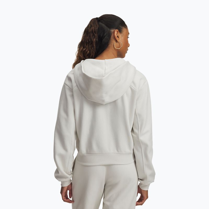 Кофта для тренувань жіноча Under Armour Icon Vida Fleece FZ summit white/summit white 2