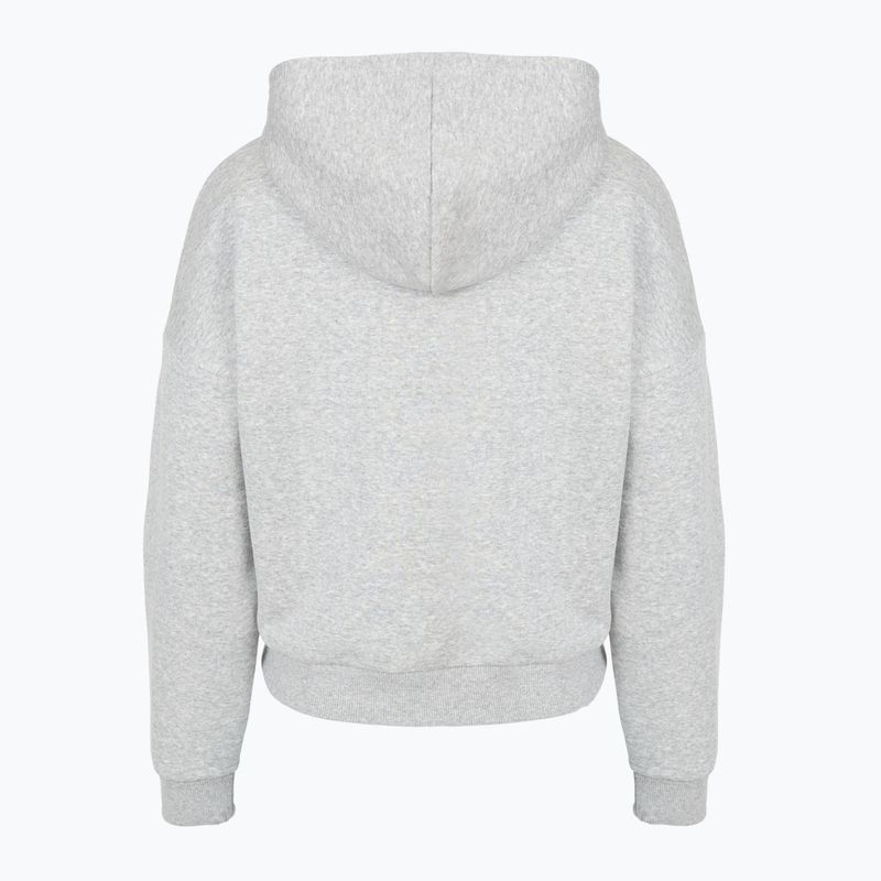 Кофта жіноча Under Armour Rival Fleece Piped HZ Hoodie mod gray light heather/white 4