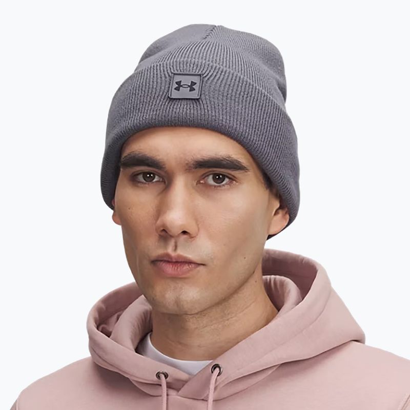 Шапка зимова Under Armour Halftime Cuff castlerock/black 4