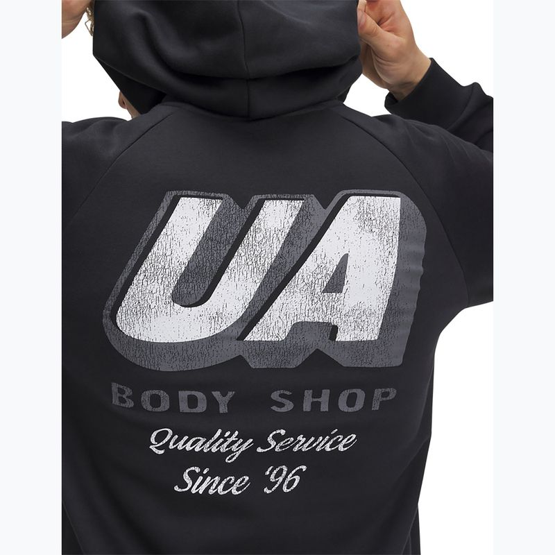 Кофта чоловіча Under Armour Rival Fleece HBR Logo Hoodie black/white 3