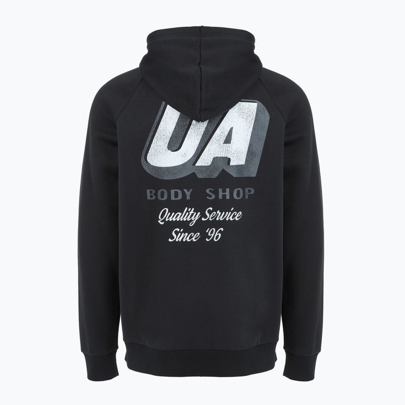 Кофта чоловіча Under Armour Rival Fleece HBR Logo Hoodie black/white 5