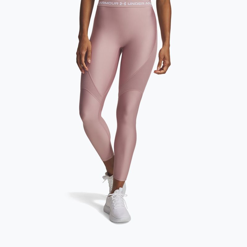 Жіночі легінси Under Armour HeatGear Rib tourmaline pink/tourmaline pink/white