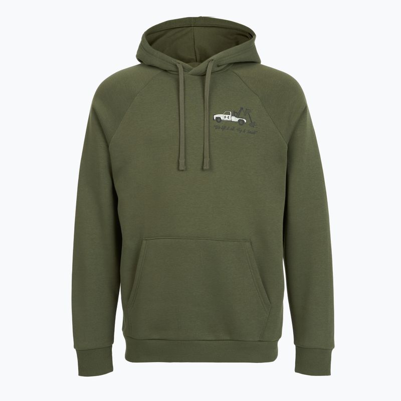 Кофта чоловіча Under Armour Rival Fleece HBR Logo Hoodie marine od green/stone 4
