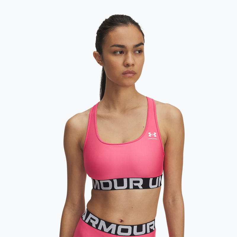 Бюстгальтер для тренувань Under Armour HG Authentics Mid Branded super pink/white
