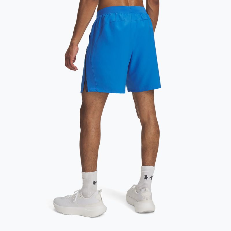Чоловічі шорти для бігу Under Armour Launch 7" blue atlantis/washed navy/reflective 3