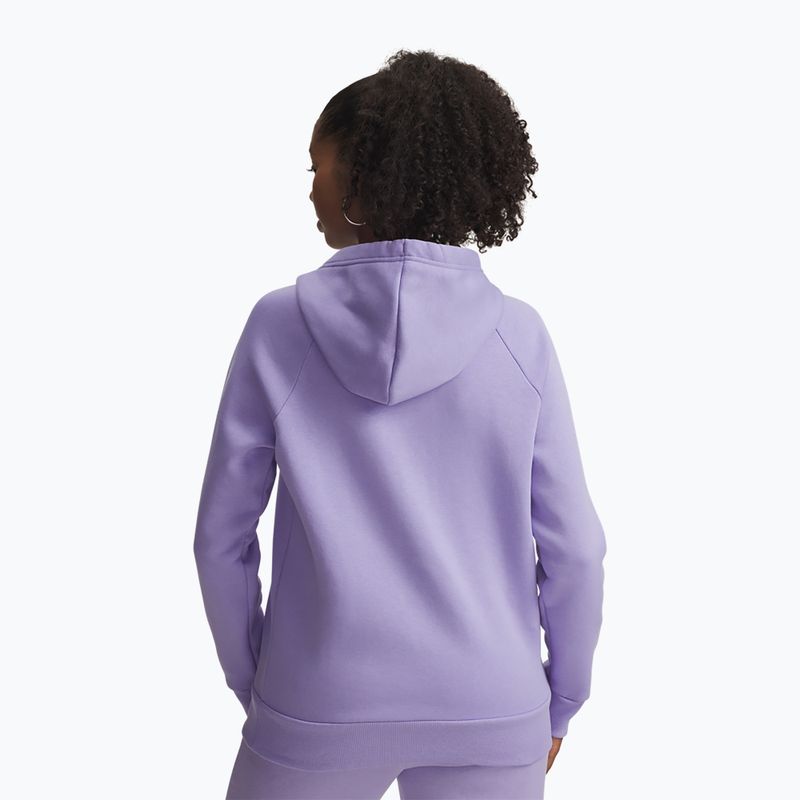 Кофта жіноча Under Armour Rival Fleece Hoodie transparent/white 2