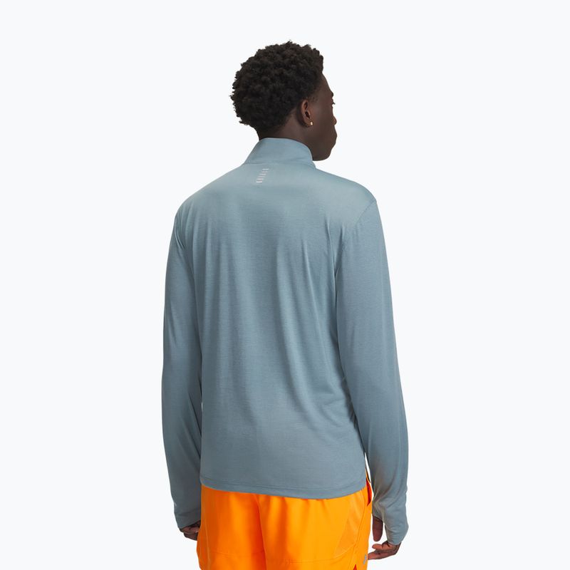 Кофта для бігу чоловіча Under Armour Launch 1/4 Zip jasper blue/reflective 2
