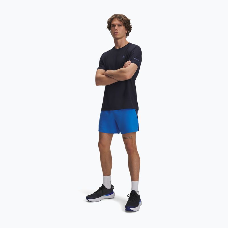 Чоловічі бігові шорти Under Armour Launch 5" blue atlantis/washed navy/reflective 2