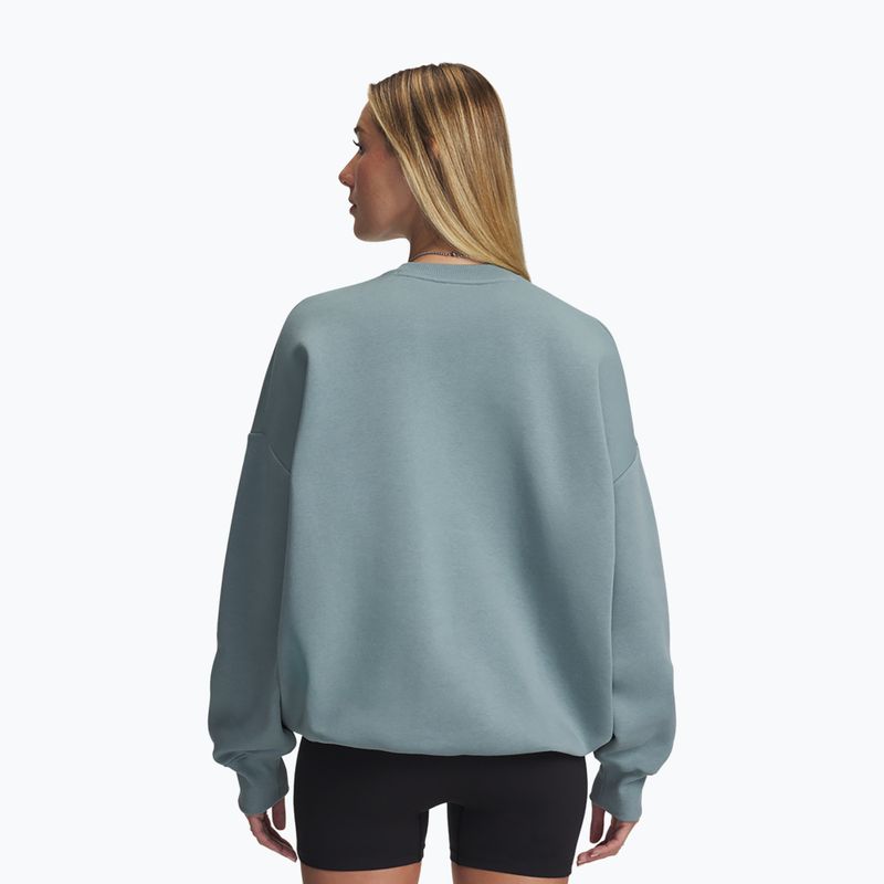 Кофта жіноча Under Armour Rival Fleece Varsity Crew serpentine/white 2
