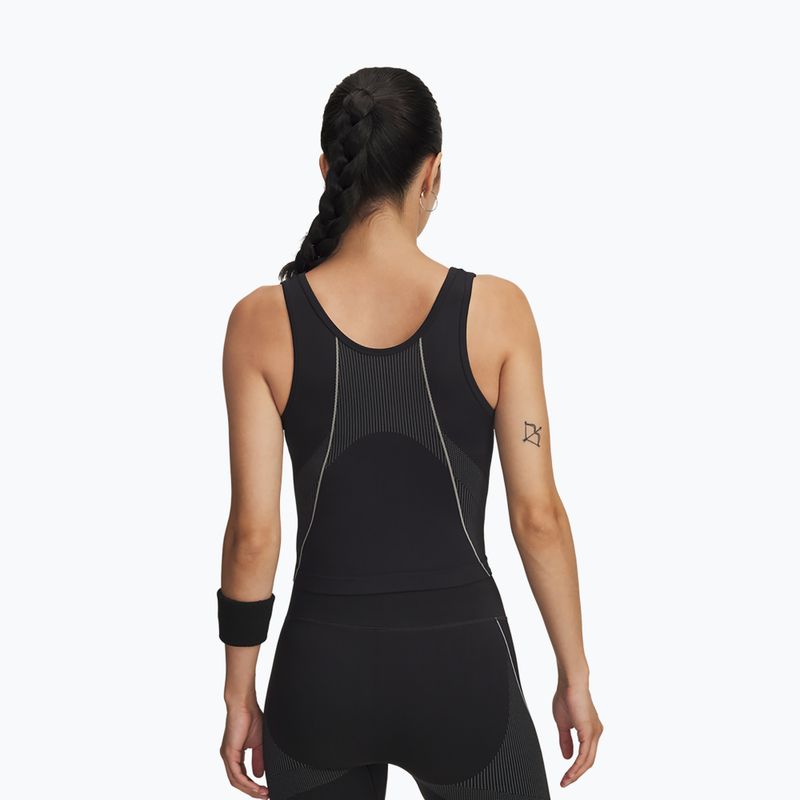 Футболка для тренувань жіноча Under Armour Vanish Seamless Tank black/steel/steel 2