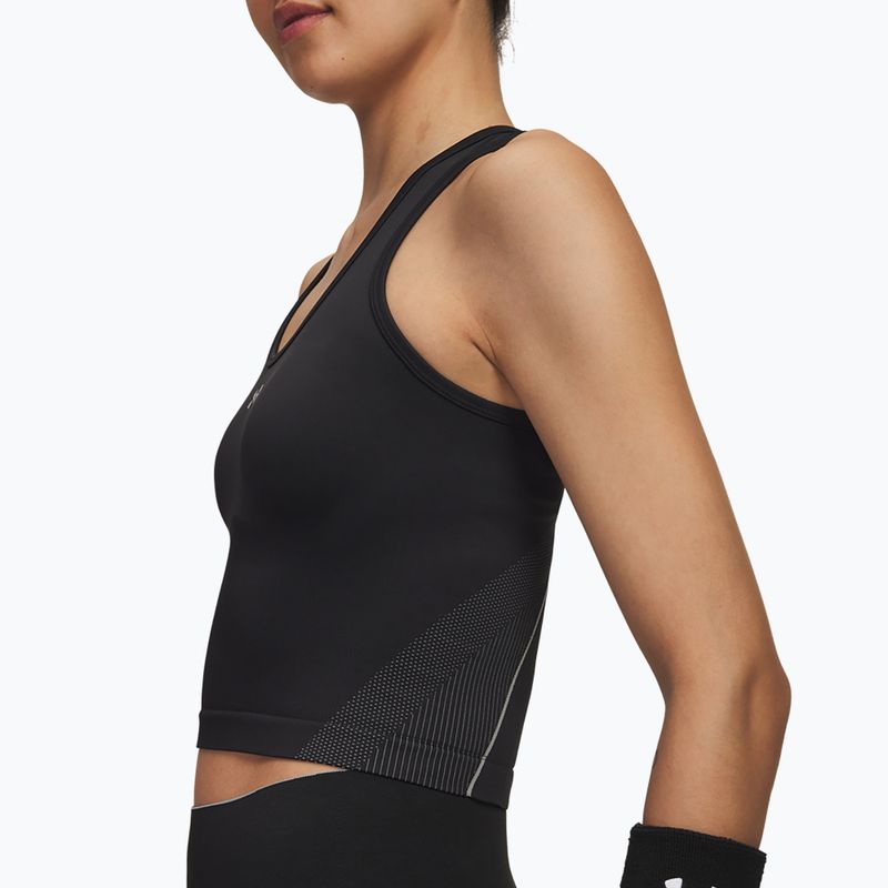 Футболка для тренувань жіноча Under Armour Vanish Seamless Tank black/steel/steel 3