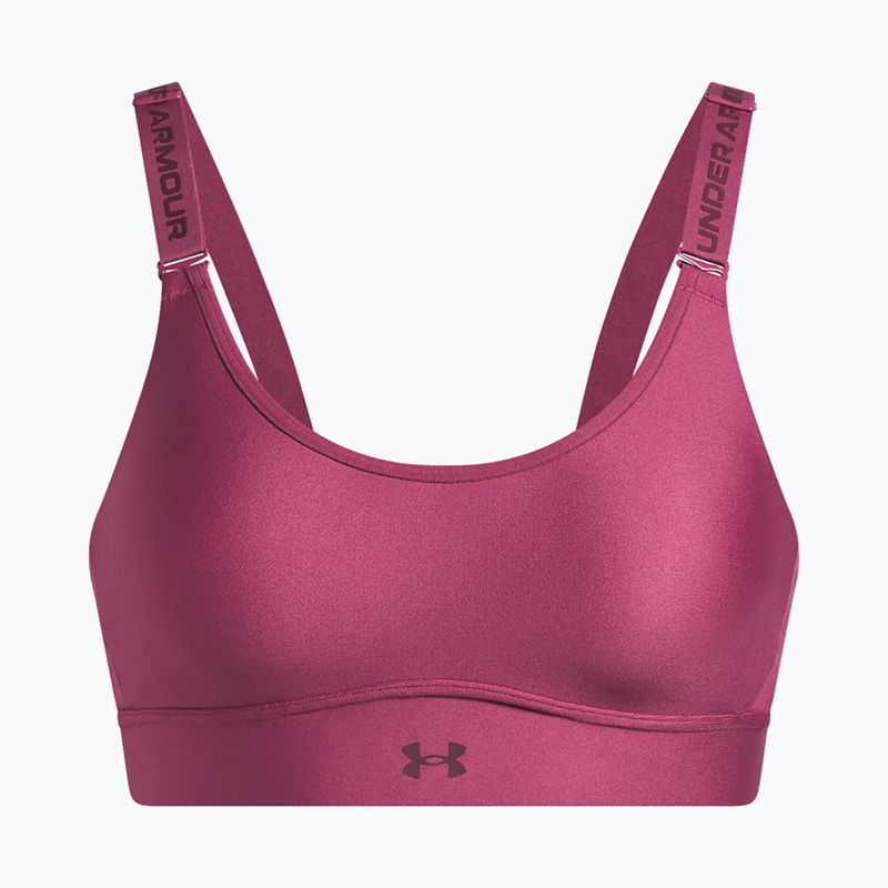 Бюстгальтер для тренувань Under Armour Infinity Mid fuchsia dusk/dark maroon 4