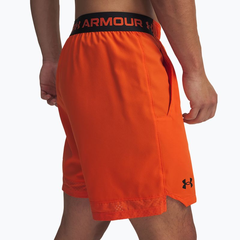 Шорти для тренувань чоловічі Under Armour UA Vanish Woven 6in orange base/black 4