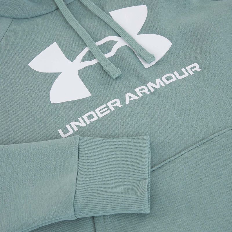 Кофта жіноча Under Armour Rival Fleece Big Logo Hoody serpentine/white 6