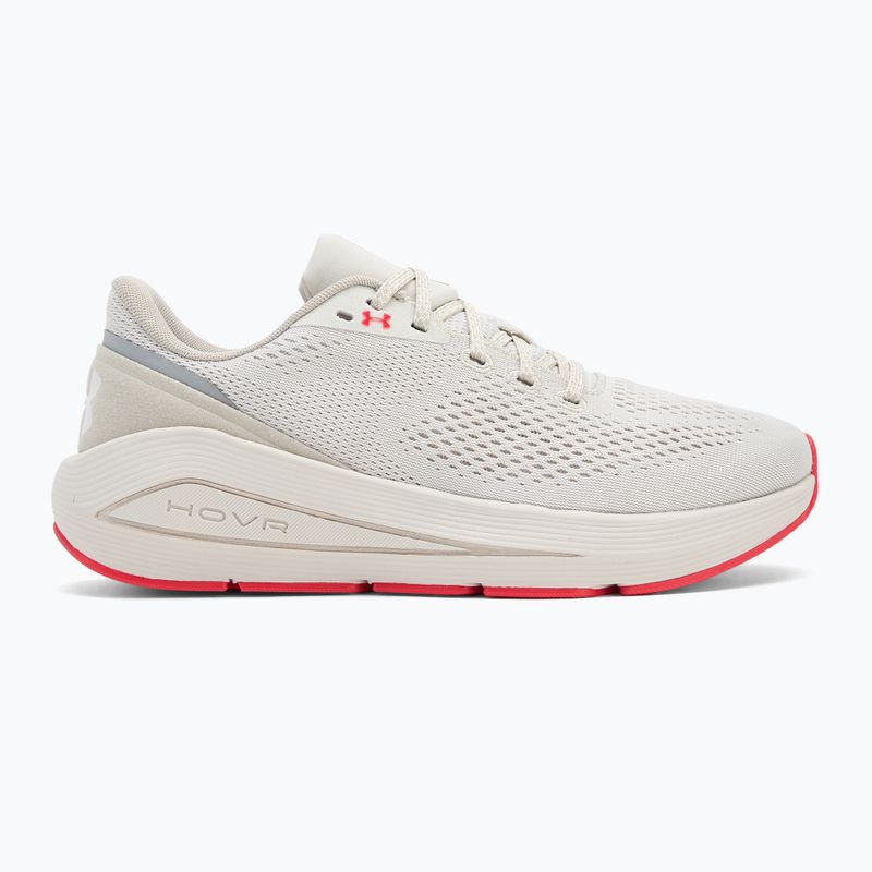 Кросівки для бігу жіночі Under Armour Sonic 7 summit white/khaki base/racer red 2
