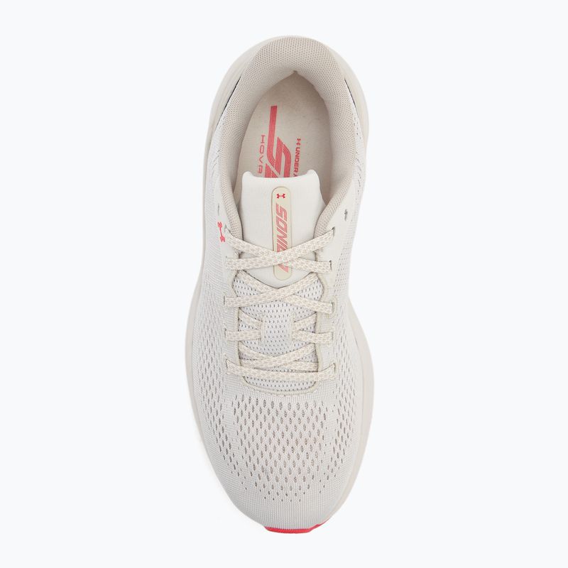 Кросівки для бігу жіночі Under Armour Sonic 7 summit white/khaki base/racer red 5