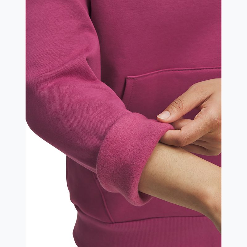 Кофта жіноча Under Armour Rival Feelce Shimmer Hoody fuchsia dusk/irisdescent 3