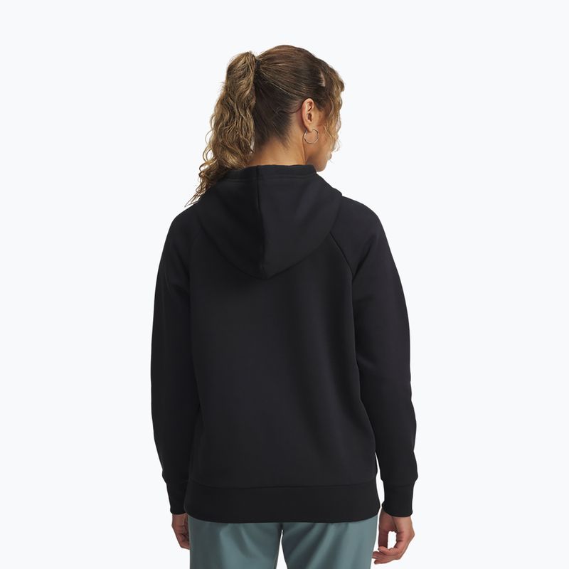 Кофта жіноча Under Armour Rival Feelce Shimmer Hoody black/iridescent 2