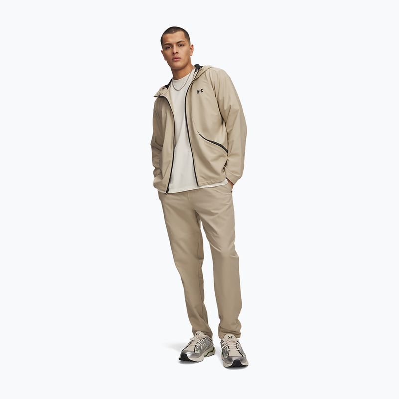 Штани для тренувань чоловічі Under Armour Unstoppable Tapered Pants city khaki/black 2