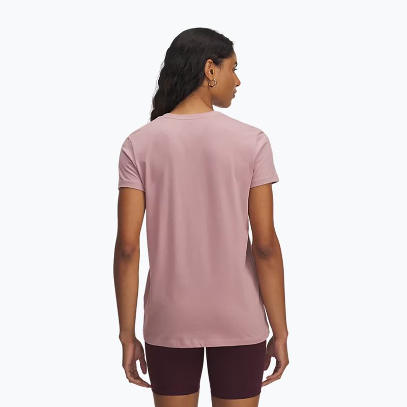 Футболка для тренувань жіноча Under Armour Rival Logo tourmaline pink/maroon mist 2