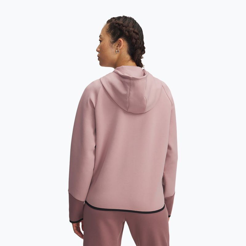 Кофта жіноча Under Armour Unstoppable Fleece HZ tourmaline pink/maroon mist/black 2