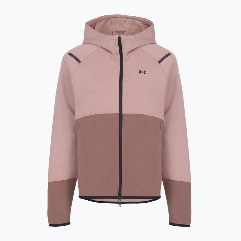 Кофта жіноча Under Armour Unstoppable Fleece HZ tourmaline pink/maroon mist/black 4