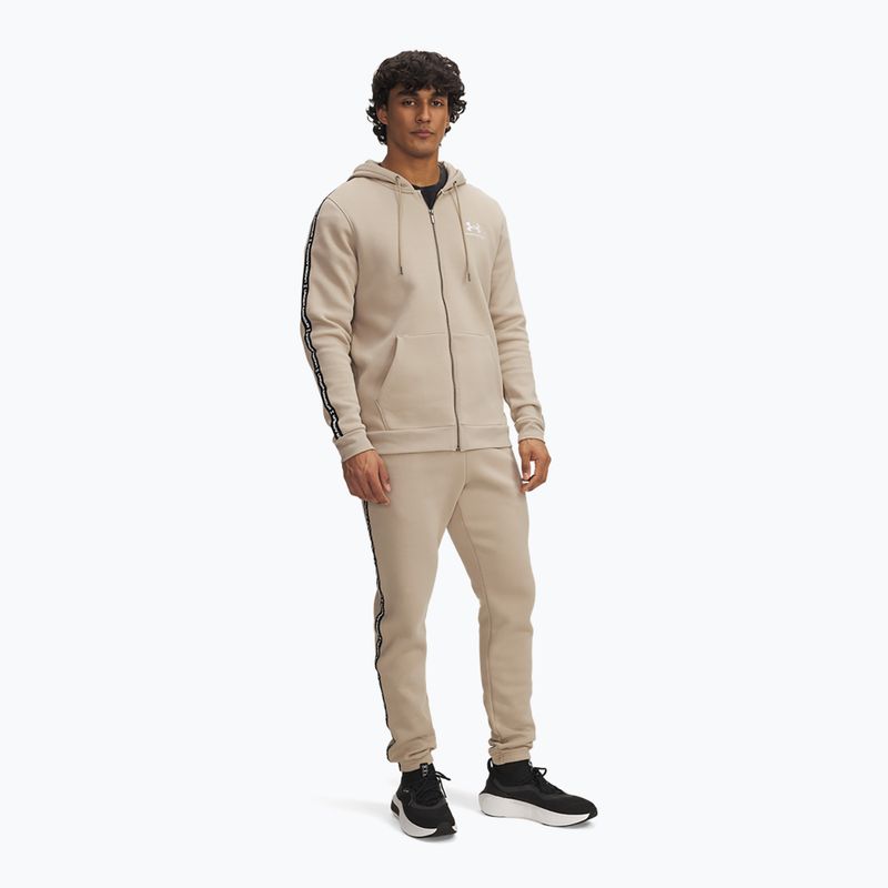 Чоловічі штани Under Armour Icon Fleece Jgr city khaki/white 2