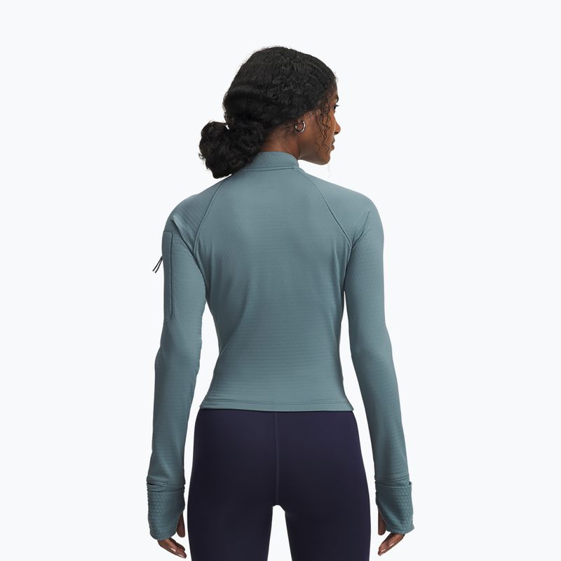 Кофта для бігу жіноча Under Armour Pro Half Zip jasper blue/reflective 2
