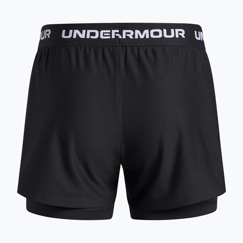 Шорти для тренувань дитячі Under Armour UA Tech Play Up 2IN1 Shorts black/black/white 2
