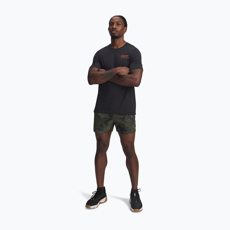 Футболка для тренувань чоловіча Under Armour Project Rock Q4 1 black/orange base 2